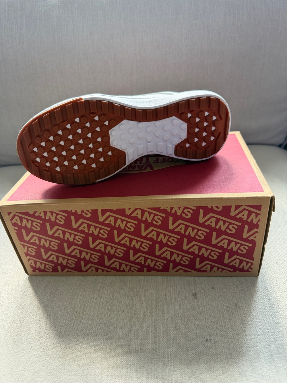 Vans White Low-Top Canvas Sneakers with Rubber Toe - Picture 5 of 5